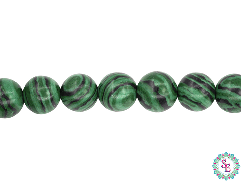 PIEDRA NATURAL LISA MALAKITA # 10MM