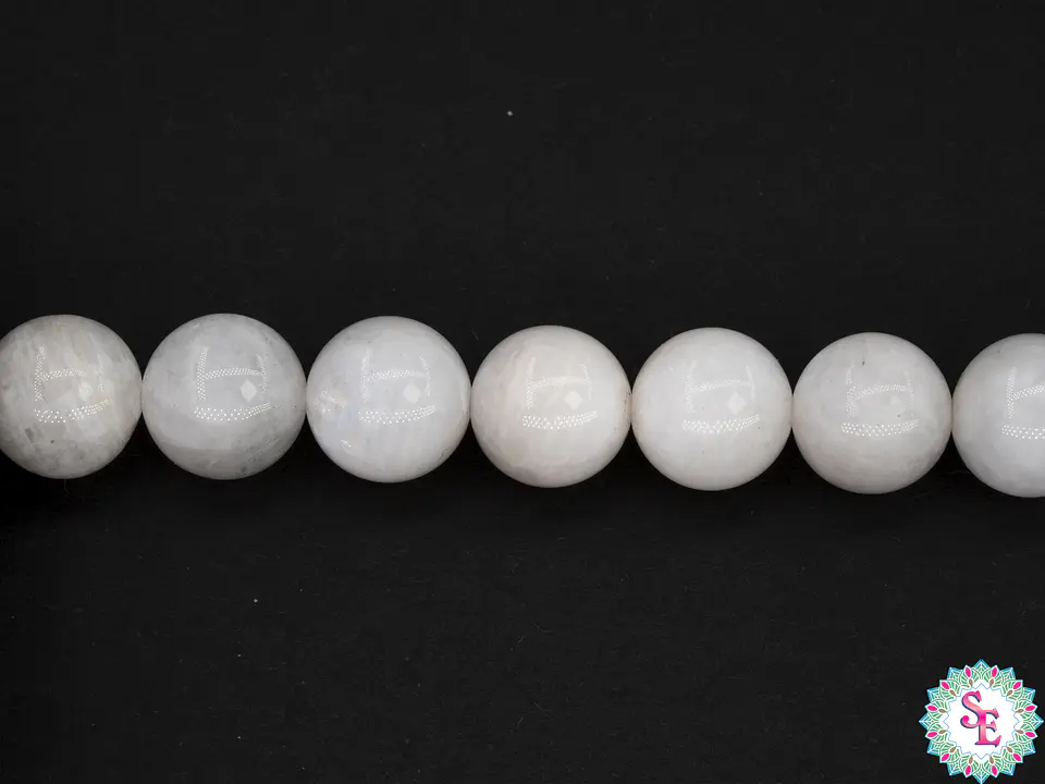 PIEDRA NATURAL LISA # 10MM MOONSTONE ( PIEDRA LUNAR ) 1
