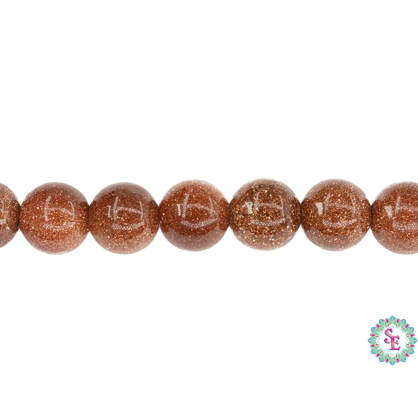 SARTA DE PIEDRA NATURAL LISA 8MM LLUVIA DE ORO 1