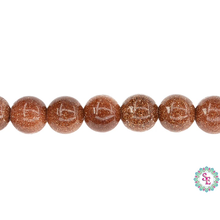 SARTA DE PIEDRA NATURAL LISA 8MM LLUVIA DE ORO 1