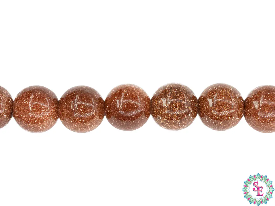 SARTA DE PIEDRA NATURAL LISA 8MM LLUVIA DE ORO 1