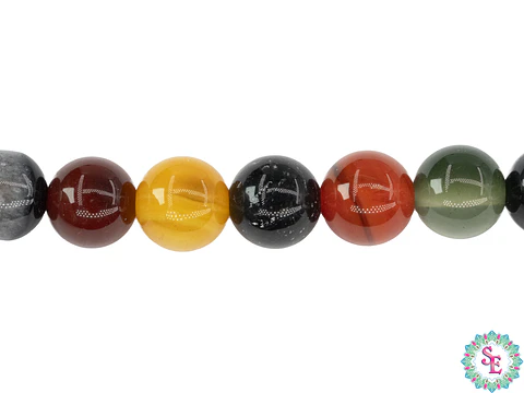 SARTA DE PIEDRA NATURAL LISA 8MM JADE MIX