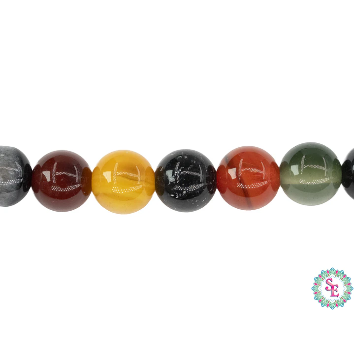 SARTA DE PIEDRA NATURAL LISA 8MM JADE MIX 1