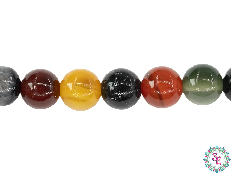 SARTA DE PIEDRA NATURAL LISA 8MM JADE MIX 1