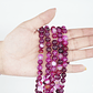 SARTA DE PIEDRA NATURAL LISA 8MM AGATA FUCSIA - Miniatura 2