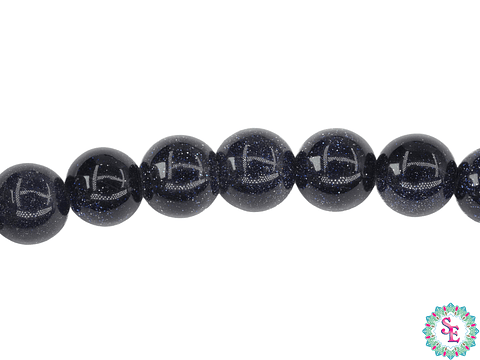 SARTA DE PIEDRA NATURAL LISA 8MM LLUVIA DE PLATA