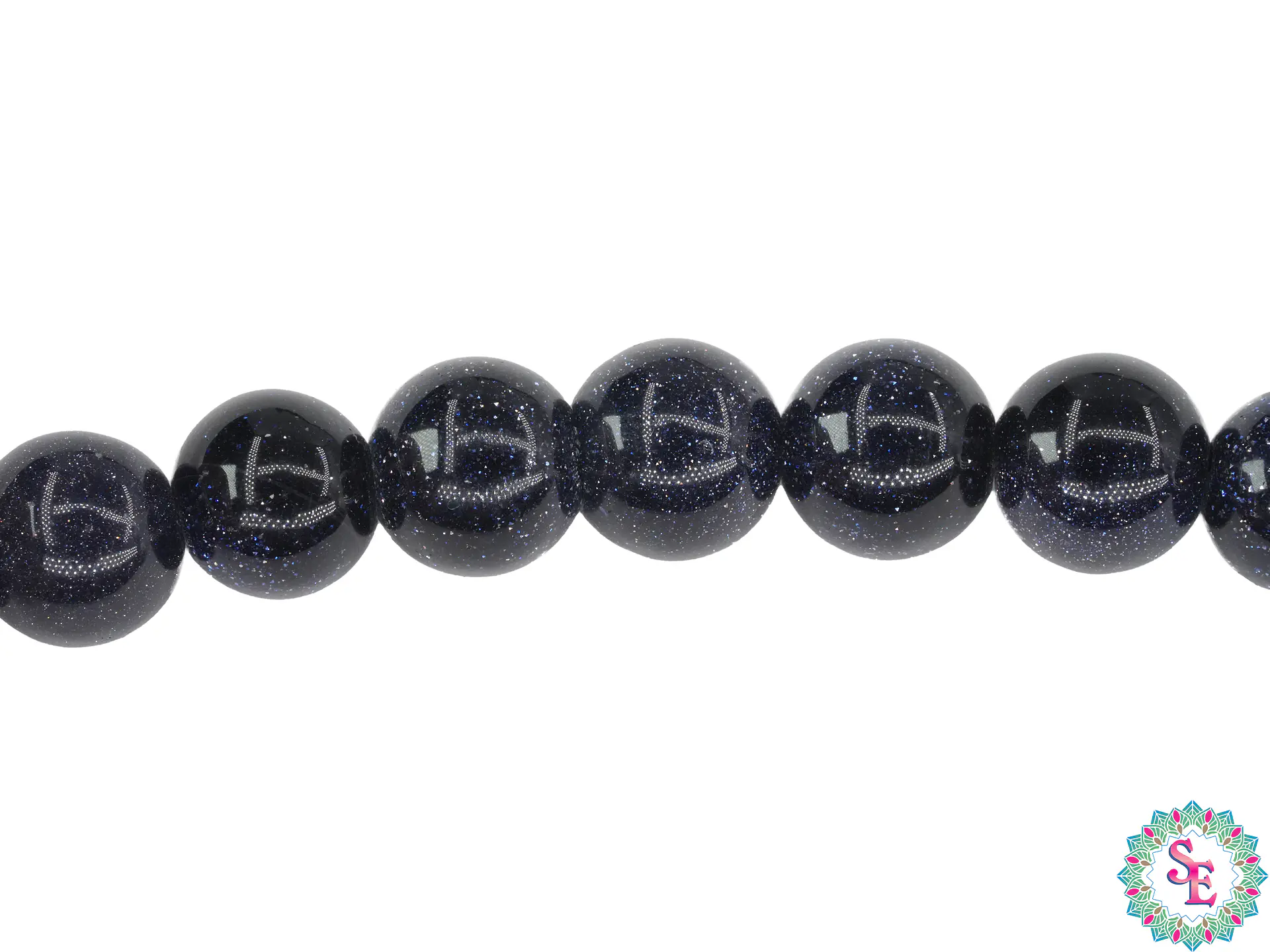 SARTA DE PIEDRA NATURAL LISA 8MM LLUVIA DE PLATA 1