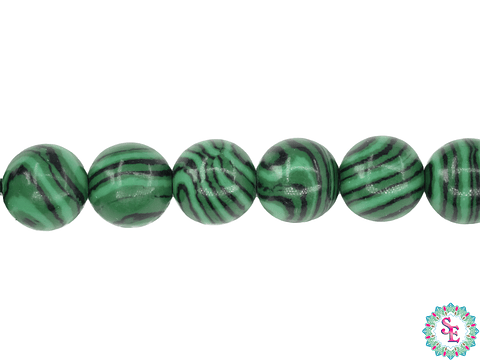 SARTA DE PIEDRA NATURAL LISA 8MM MALAKITA