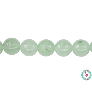 SARTA DE PIEDRA NATURAL LISA # 8MM AVENTURINA