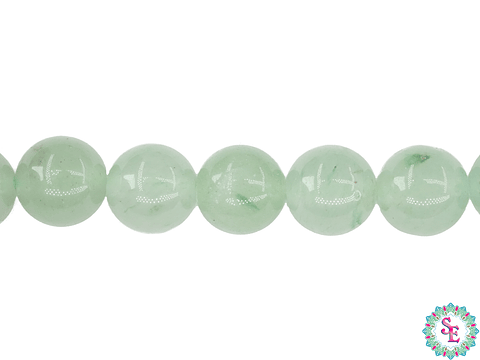 SARTA DE PIEDRA NATURAL LISA # 8MM AVENTURINA