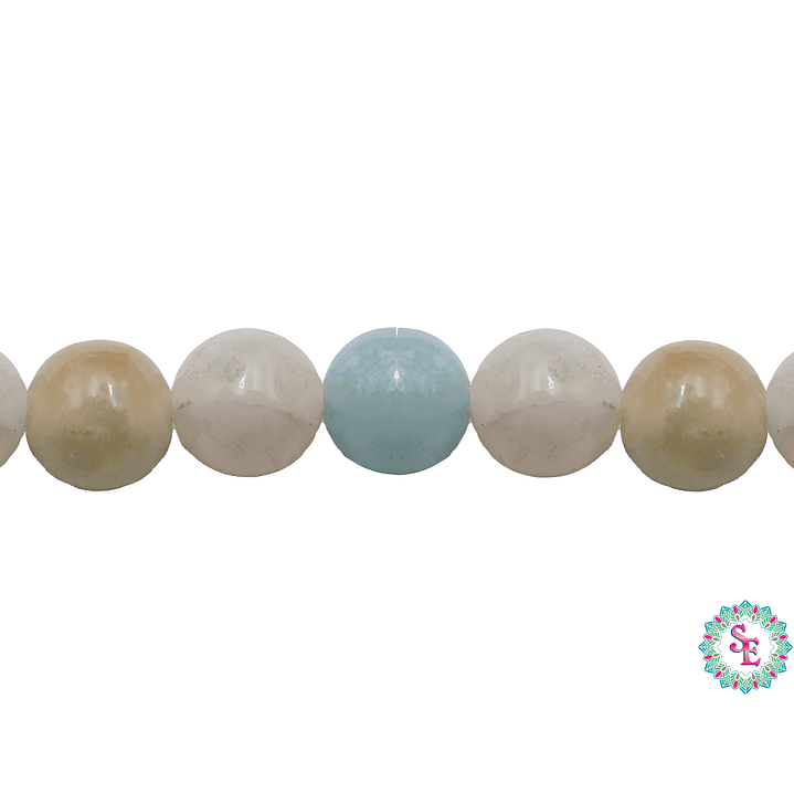 SARTA DE PIEDRA NATURAL LISA # 8MM  AMAZONITA 1