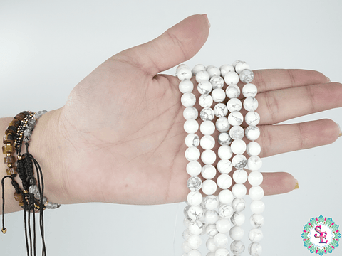 PIEDRA NATURAL LISA # 8MM HAULITA MATE