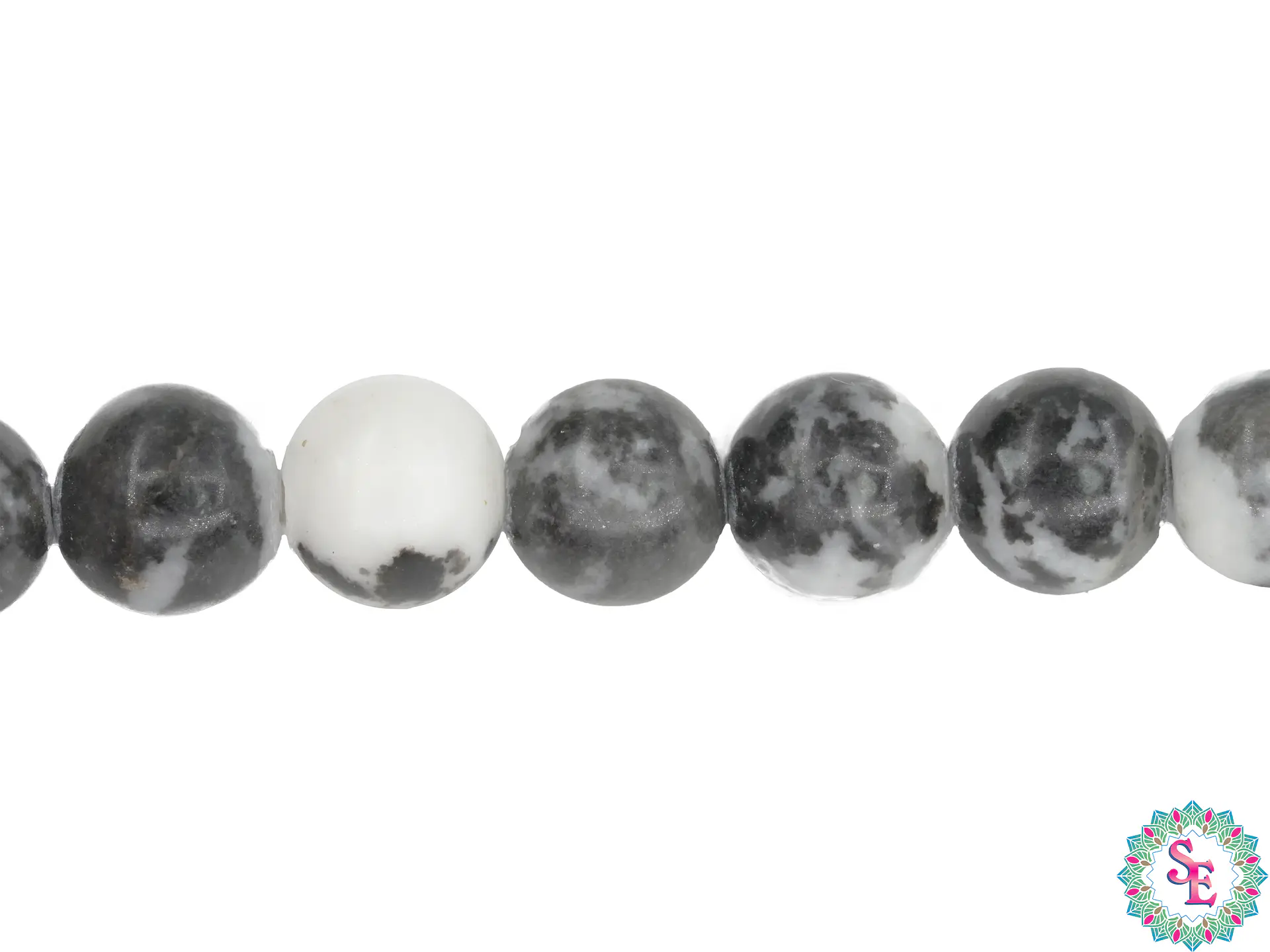 PIEDRA NATURAL LISA  # 8MM ZEBRA JASPER 1