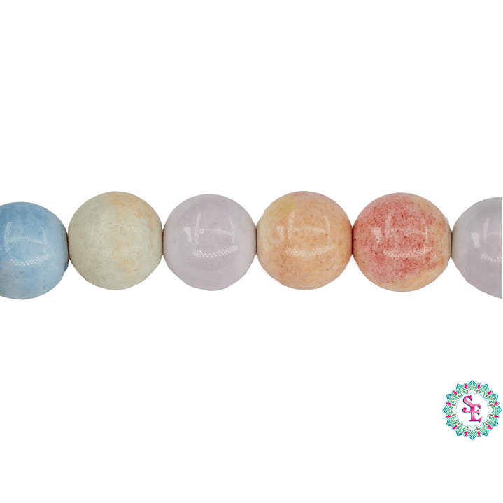 PIEDRA NATURAL LISA # 8M JASPER ARCOIRIS  1