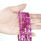 SARTA DE PIEDRA NATURAL LISA 6MM AGATA FUCSIA  - Miniatura 2