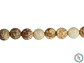 SARTA DE PIEDRA NATURAL LISA 6MM JASPER MADERA  - Miniatura 1