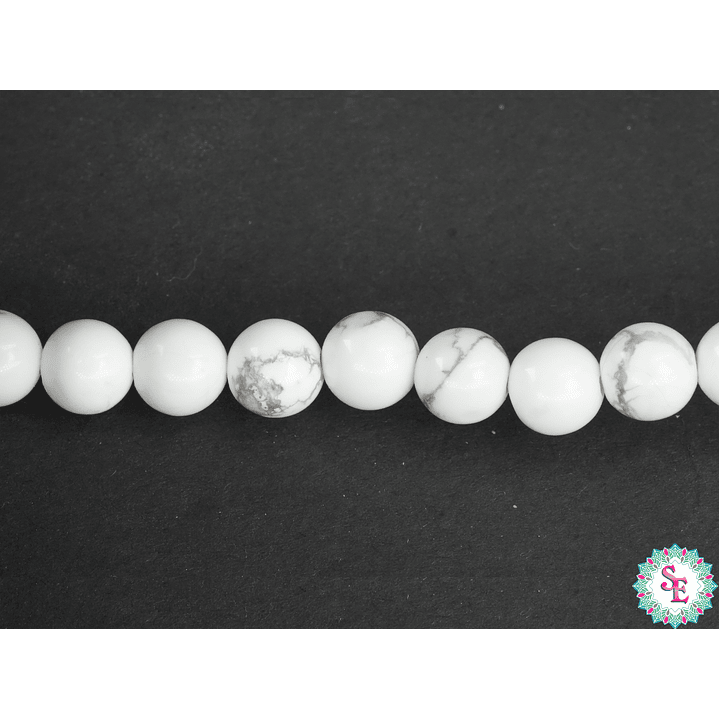 SARTA DE PIEDRA NATURAL LISA 6MM HOWLITA 1