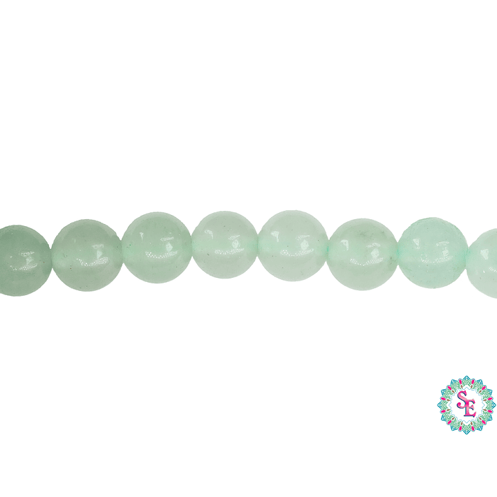 SARTA DE PIEDRA NATURAL LISA # 6MM AVENTURINA  1