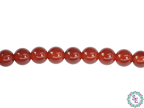 PIEDRA NATURAL LISA 6MM AGATA CORNALINA