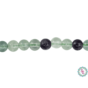 PIEDRA NATURAL LISA # 6MM  FLUORITA