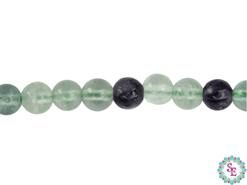 PIEDRA NATURAL LISA # 6MM  FLUORITA