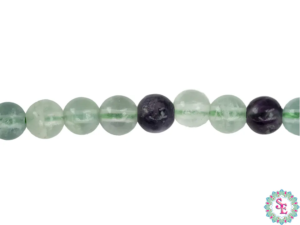 PIEDRA NATURAL LISA # 6MM  FLUORITA 1
