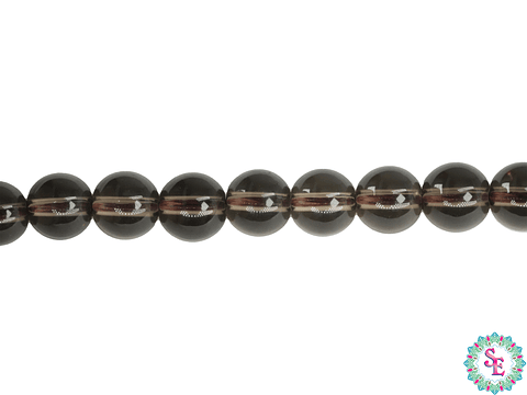 PIEDRA NATURAL LISA # 6MM  CUARZO AHUMADO