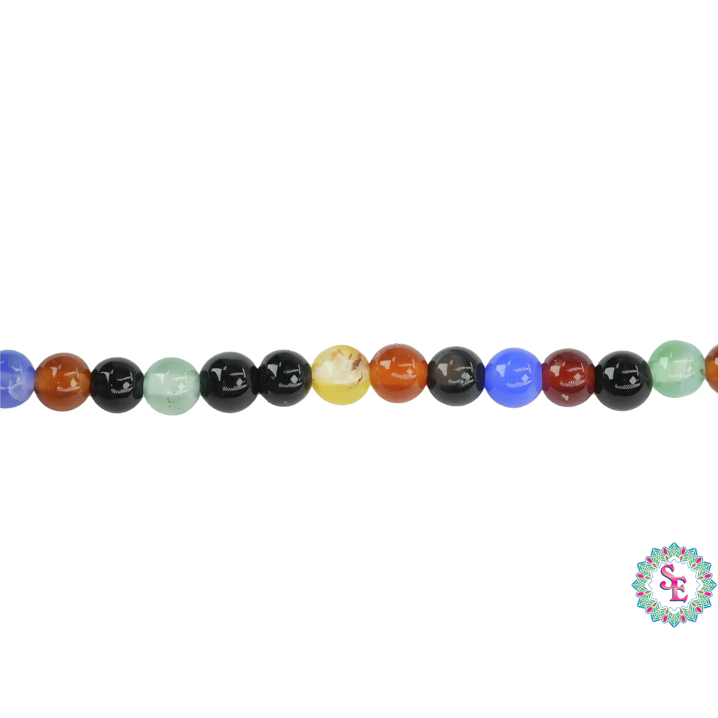 PIEDRA NATURAL LISA JADE MIX # 4MM 1