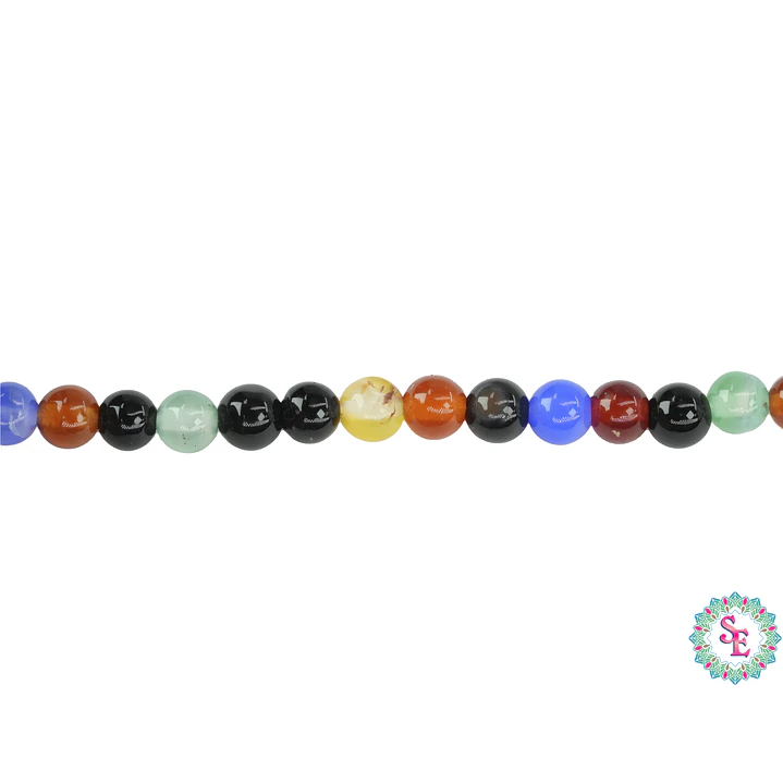 PIEDRA NATURAL LISA JADE MIX # 4MM 1