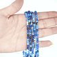SARTA DE PIEDRA NATURAL LISA 4MM AGATA AZUL CIELO  - Miniatura 2