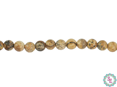 SARTA DE PIEDRA NATURAL LISA 4MM JASPER MADERA 