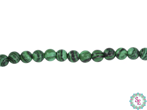SARTA DE PIEDRA NATURAL LISA 4MM MALAKITA 