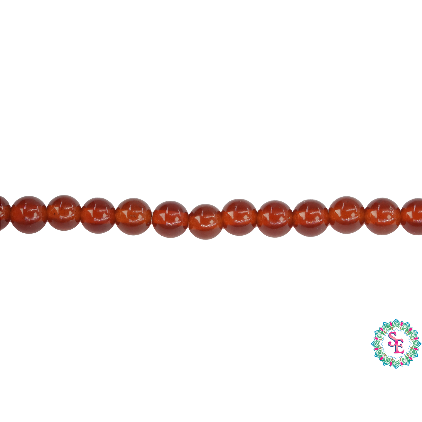 SARTA DE PIEDRA NATURAL LISA  # 4MM AGATA CORNALINA 1