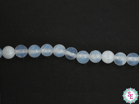 PIEDRA NATURAL LISA # 4MM OPALINA 