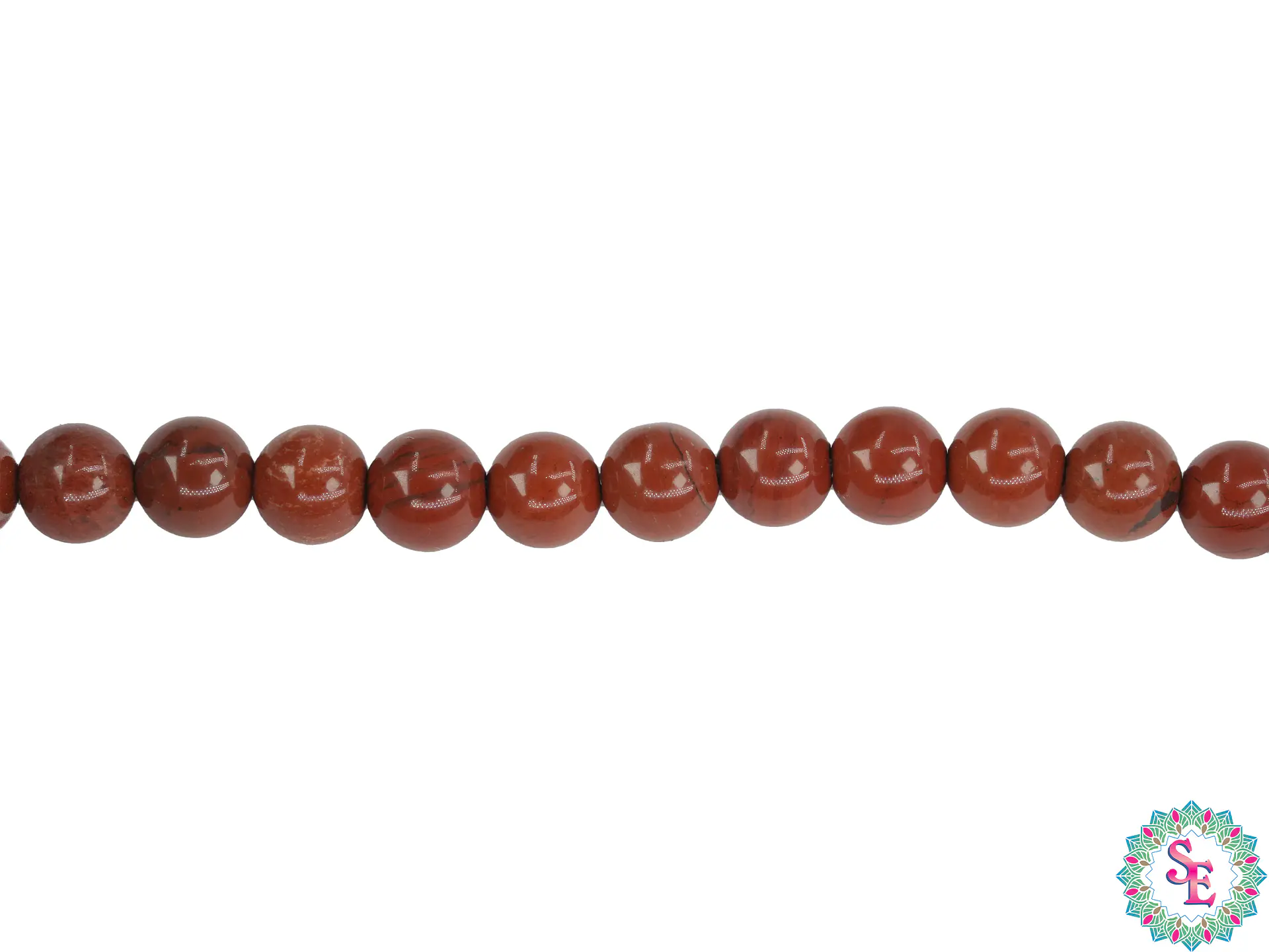 PIEDRA NATURAL LISA 4MM JASPER ROJO  1