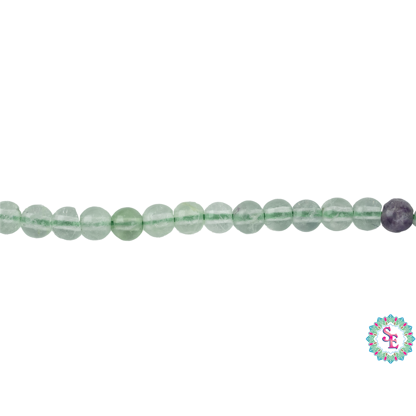 PIEDRA NATURAL LISA # 4MM  FLUORITA  1