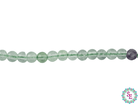 PIEDRA NATURAL LISA # 4MM  FLUORITA 