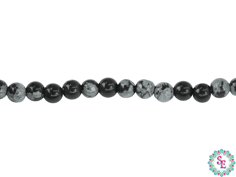 PIEDRA NATURAL LISA#4M OBSIDIANA COPO DE NIEVE 