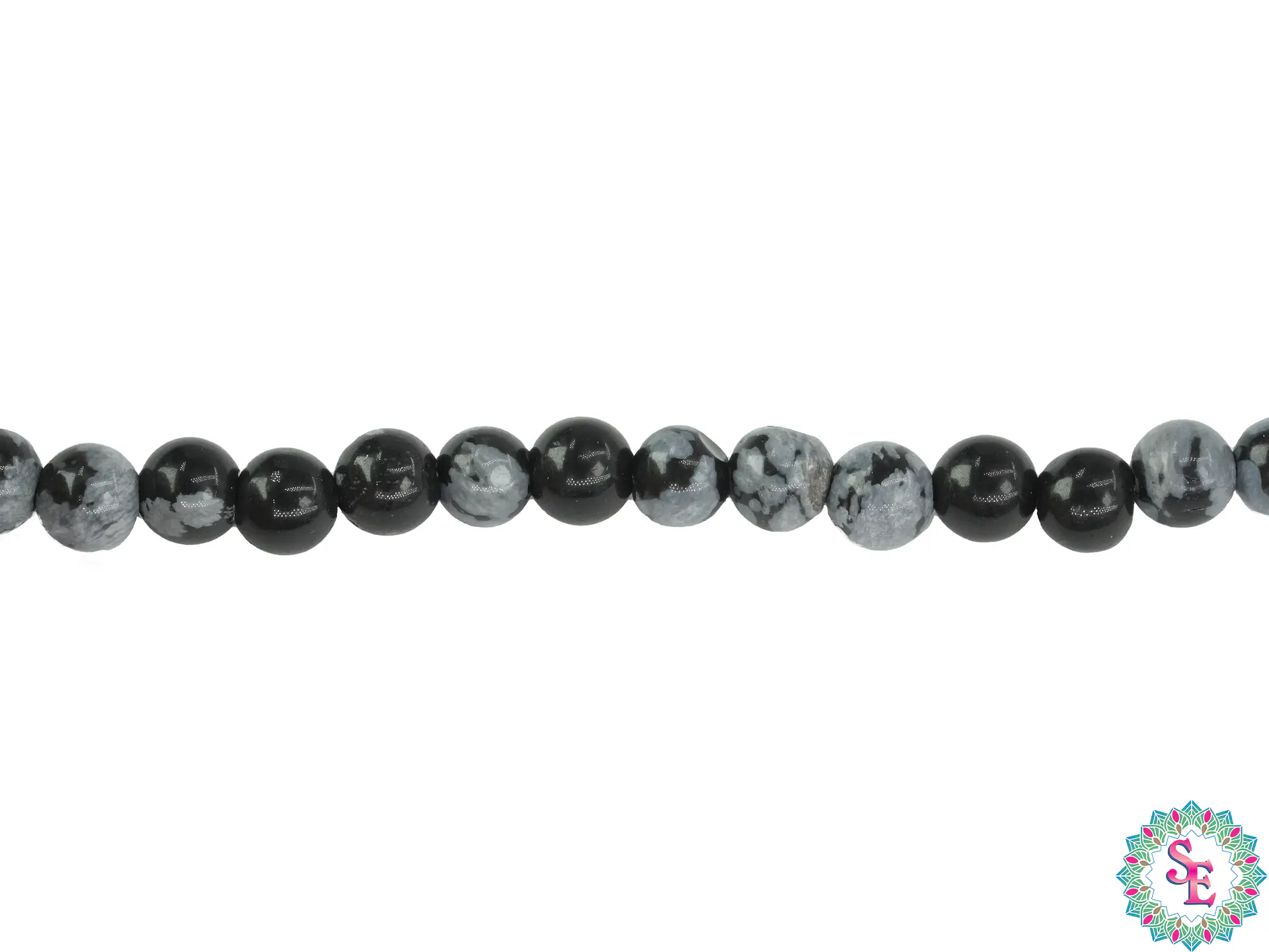 PIEDRA NATURAL LISA#4M OBSIDIANA COPO DE NIEVE  1