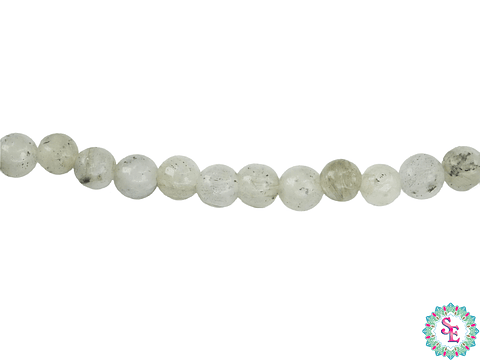 PIEDRA NATURAL LISA LABRADORITA # 4MM