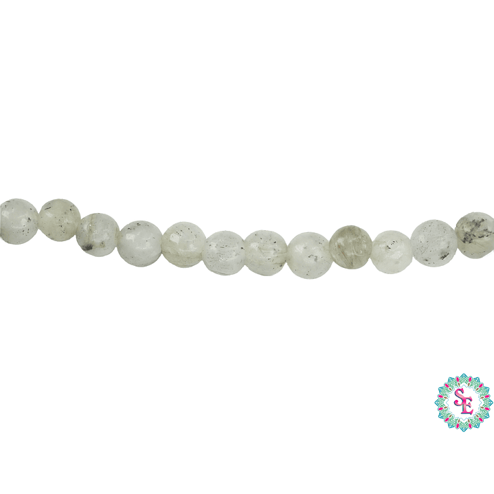 PIEDRA NATURAL LISA LABRADORITA # 4MM 1