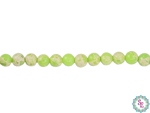 PIEDRA NATURAL LISA 4MM JASPER IMPERIAL VERDE BICHE FUERTE 