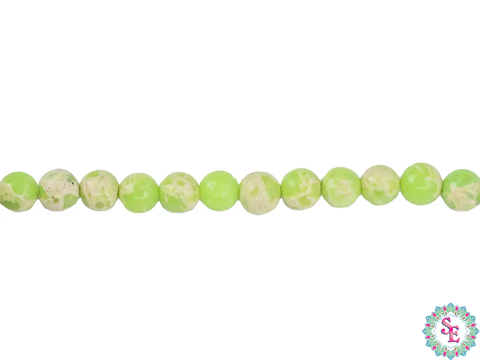 PIEDRA NATURAL LISA 4MM JASPER IMPERIAL VERDE BICHE FUERTE  1