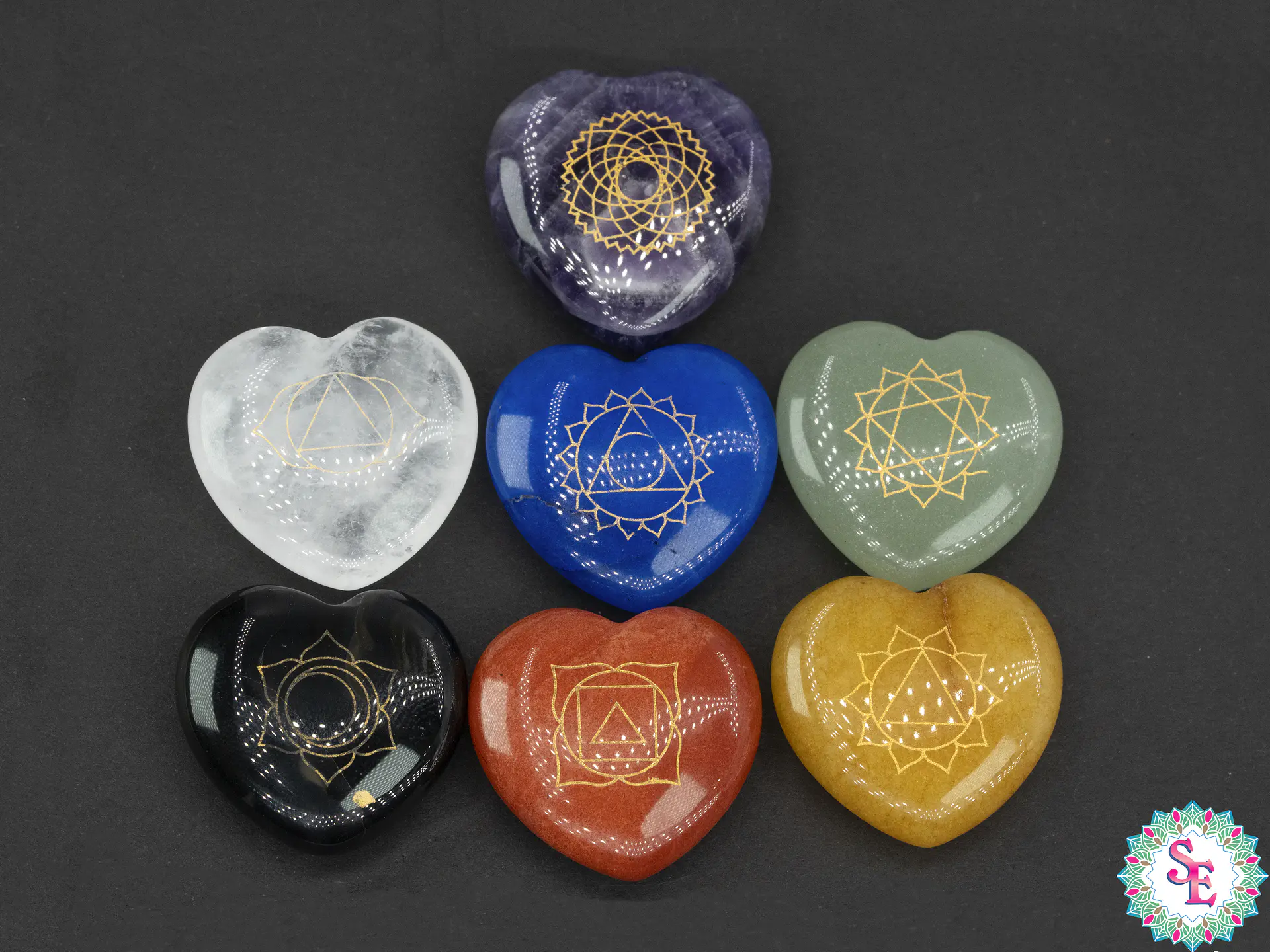 PIEDRA NATURAL 7 CHACRAS ORIGINAL CORAZON 1