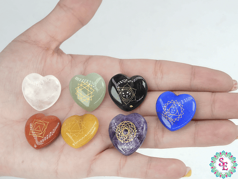 PIEDRA NATURAL 7 CHACRAS ORIGINAL CORAZON