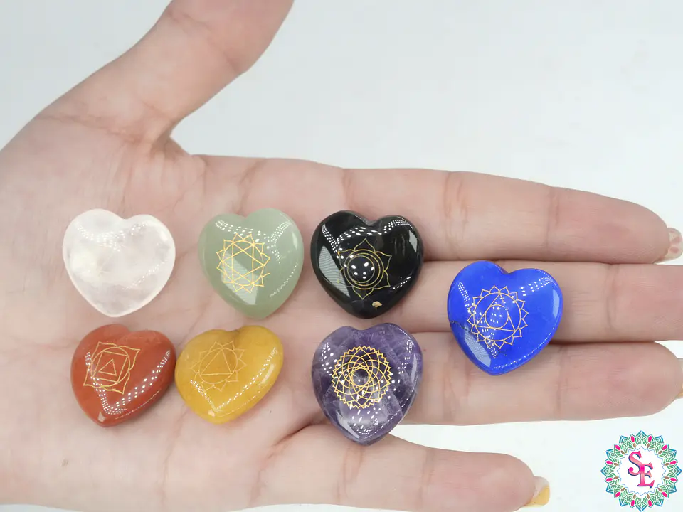 PIEDRA NATURAL 7 CHACRAS ORIGINAL CORAZON 2