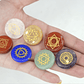 PIEDRA NATURAL 7 CHAKRAS ORIGINAL REDONDO 25MM - Miniatura 2