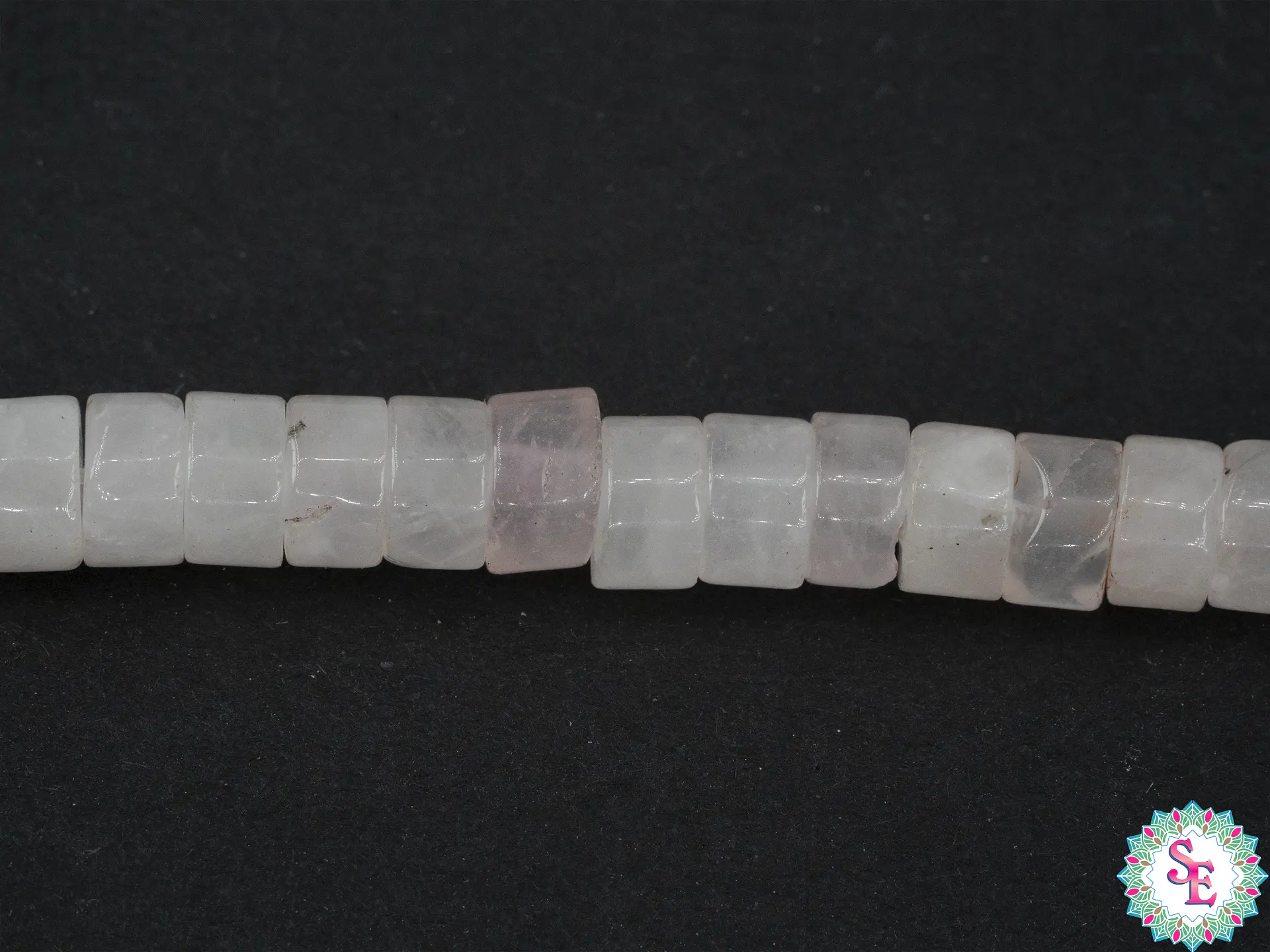 PIEDRA NATURAL DISCO 6*3MM CUARZO ROSADO 1