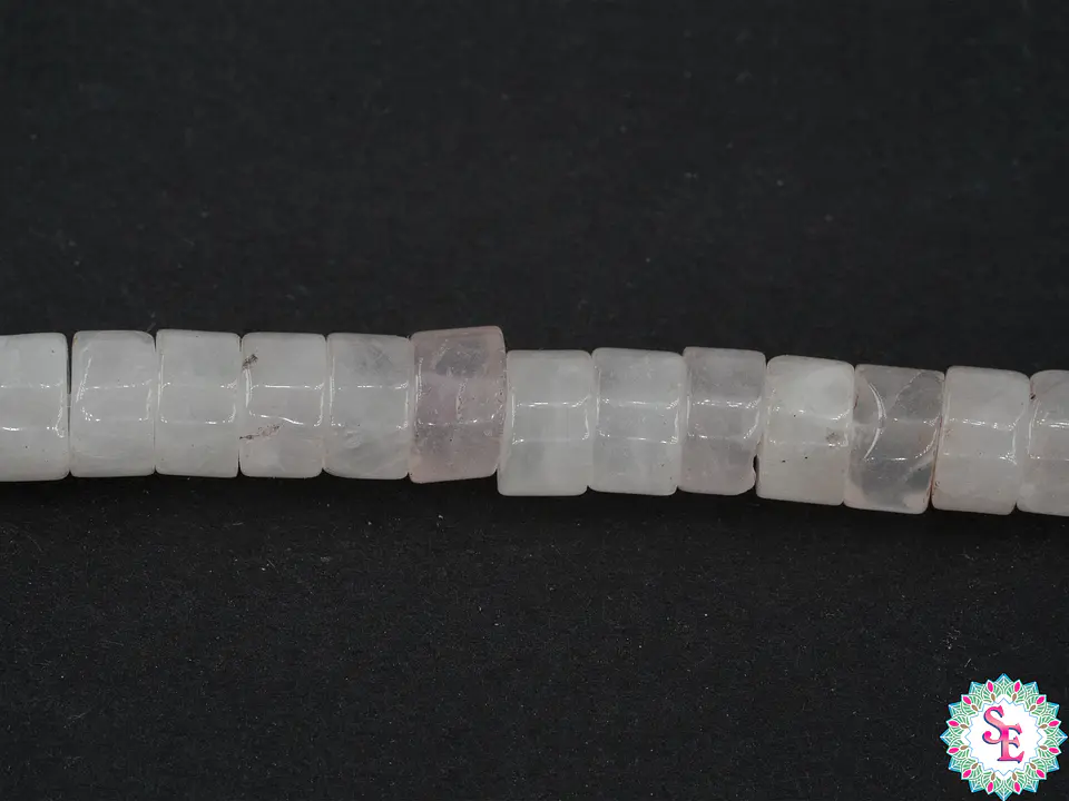 PIEDRA NATURAL DISCO 6*3MM CUARZO ROSADO 1