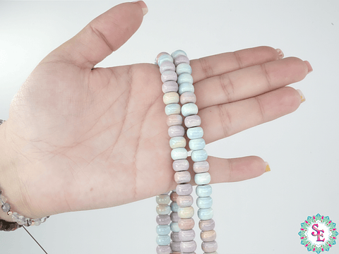 PIEDRA NATURAL DONA 6*8MM JASPER ARCOIRIS